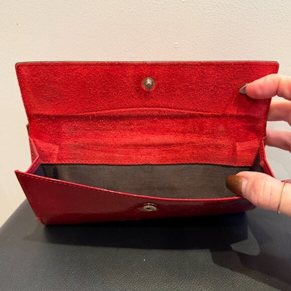 Gucci Microguccissima Heart Continental Red Leather Wallet - Picture 6 of 11